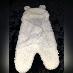 🐻‍❄Sherpa Baby Bear Swaddle with Ears and Tail🐻‍❄